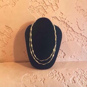 Vintage Gold Tone Chain Necklace, 20 In ,41 In Tolal Length, Fairy